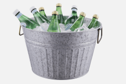 ROUND GALVANIZED ICE BUCKET